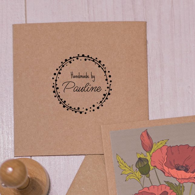 Simple Logo Handmade Rubber Stamp (Creator Uploaded)