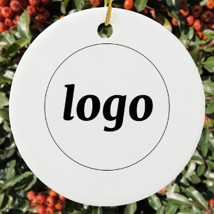 Simple Logo Minimalist Business Promotional Ceramic Tree Decoration