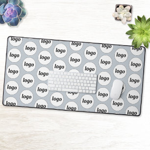 Simple Logo Pattern Business Branding Promotional Desk Mat