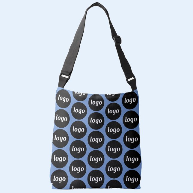 Simple Logo Pattern Business Promotional Crossbody Bag (Simple logo pattern business branding promotional cross body bag)