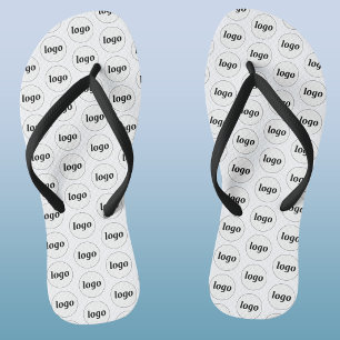 Simple Logo Pattern Business Promotional Flip Flops