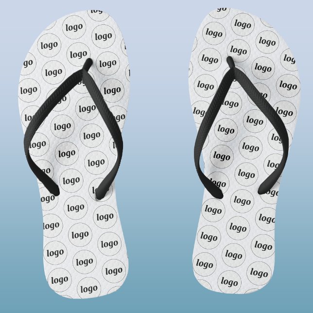 Simple Logo Pattern Business Promotional Flip Flops (Simple logo pattern business promotional flip flops)
