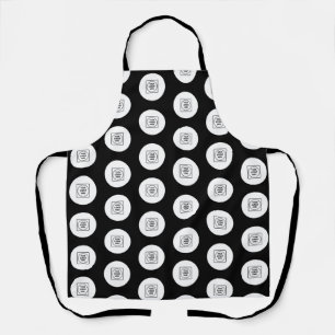 Simple Logo Pattern Design for Business Promotion Apron