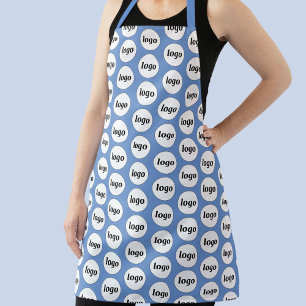 Simple Logo Pattern Promotional Blue Apron