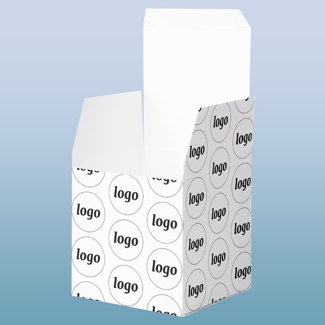 Simple Logo Pattern Promotional Business Box (Logo pattern professional business favor box style packaging)