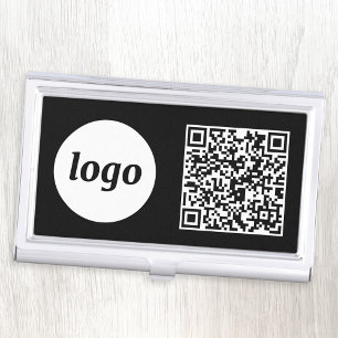 Simple Logo Promotional Business QR Code Business Card Holder