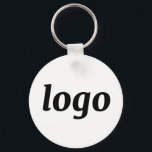 Simple Logo QR Code Business Branding Promotional Key Ring<br><div class="desc">Add your own logo and QR code website destination to this striking minimalist professional design. Showcase your brand with this sleek design for professional visibility. Featuring a clean modern layout that highlights your logo, it’s ideal for corporate events, trade show giveaways, conferences and for everyday brand presence. A simple, polished...</div>