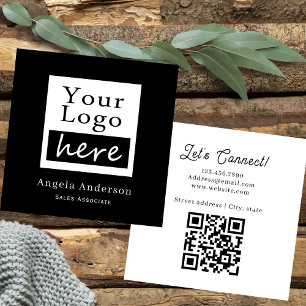 Simple Logo QR Code Business Card