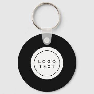 Simple Logo QR Code Business Promotional Keychain