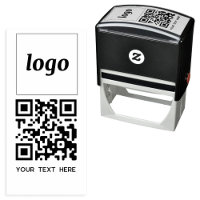 Simple Logo QR Code Text Business Promotional