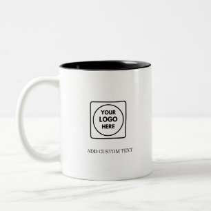 Simple Logo QR Code Two Tone Business Mug