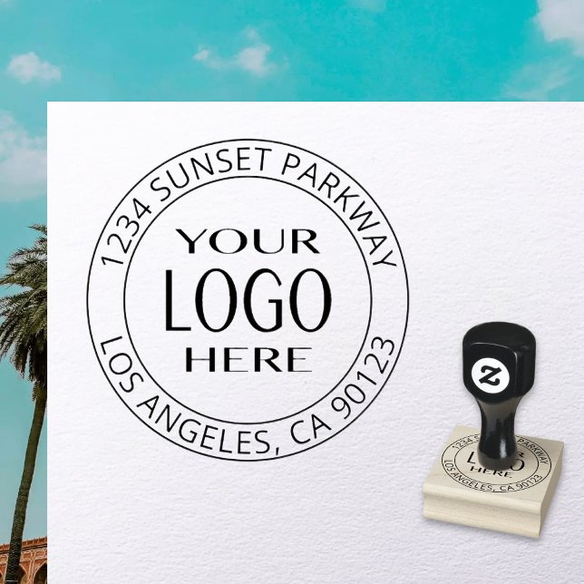 Simple Logo Replacement & Customisable Text Rubber Stamp (Creator Uploaded)