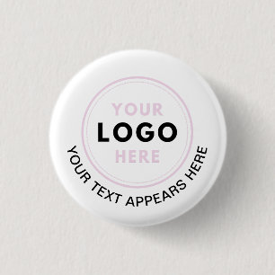 Simple Logo Text 3 Cm Round Badge