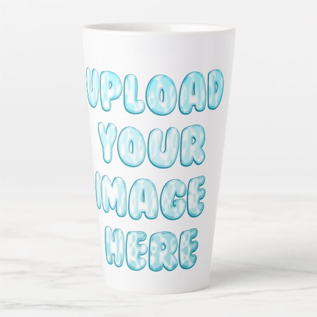 Simple Logo, Text and Full Size Image  Latte Mug (Front)