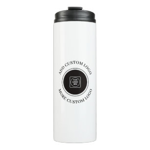 Simple Logo Text Blush Pink Business Branding Thermal Tumbler
