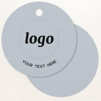 Simple Logo Text Business Powder Blue Price Tag