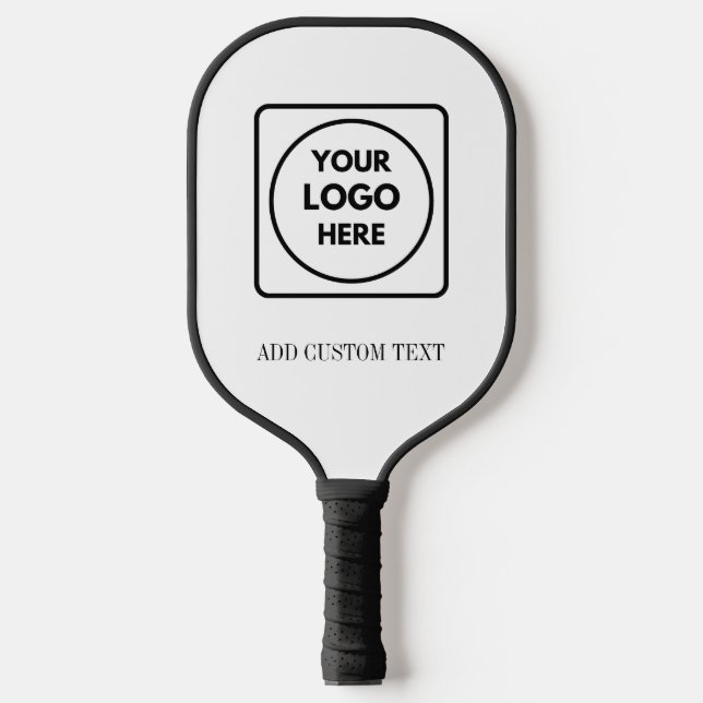 Simple Logo Text Business Promo Design Pickleball Paddle (Front)
