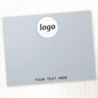 Simple Logo Text Business Promotional Blue Notepad