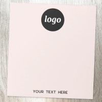 Simple Logo Text Business Promotional Blush Pink