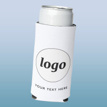 Simple Logo Text Business Promotional Branding Seltzer Can Cooler