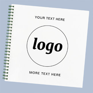 Simple Logo Text Business Promotional Notebook