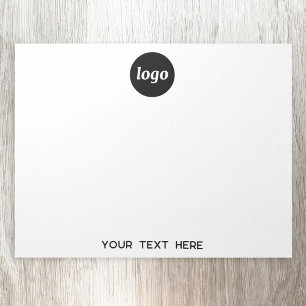 Simple Logo Text Business Promotional Notepad