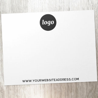 Simple Logo Text Business Promotional Notepad