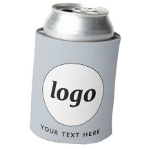 Simple Logo Text Business Promotional Powder Blue Can Cooler