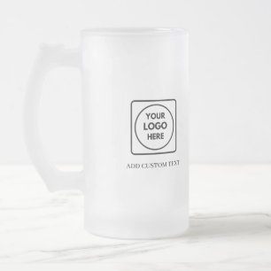 Simple Logo Text Frosted Business Promo mug