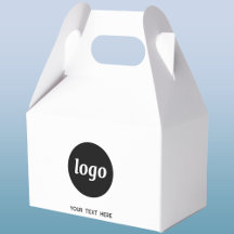 Simple Logo Text Promotional Business Packaging  Favour Box