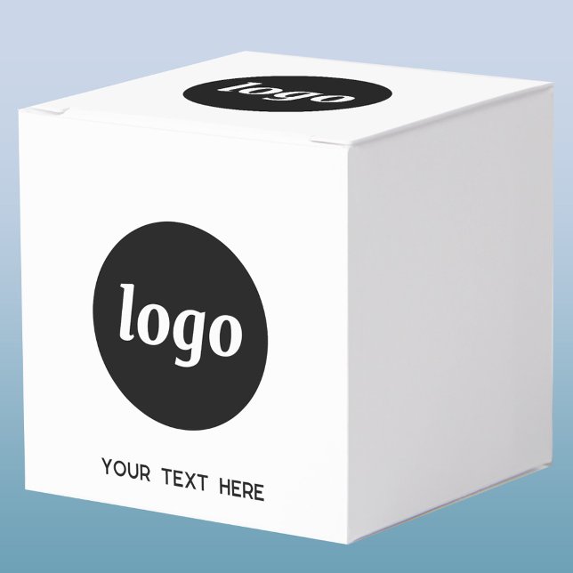 Simple Logo Text Promotional Business Packaging  Favour Box (Logo with text business promotional branding packaging, gift or favor box)