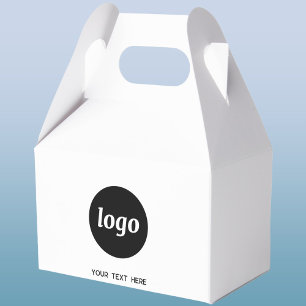 Simple Logo Text Promotional Business Packaging Favour Box