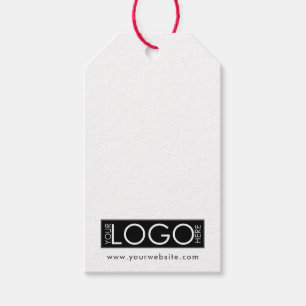 Simple Logo Website Clothing Tags With String Hole