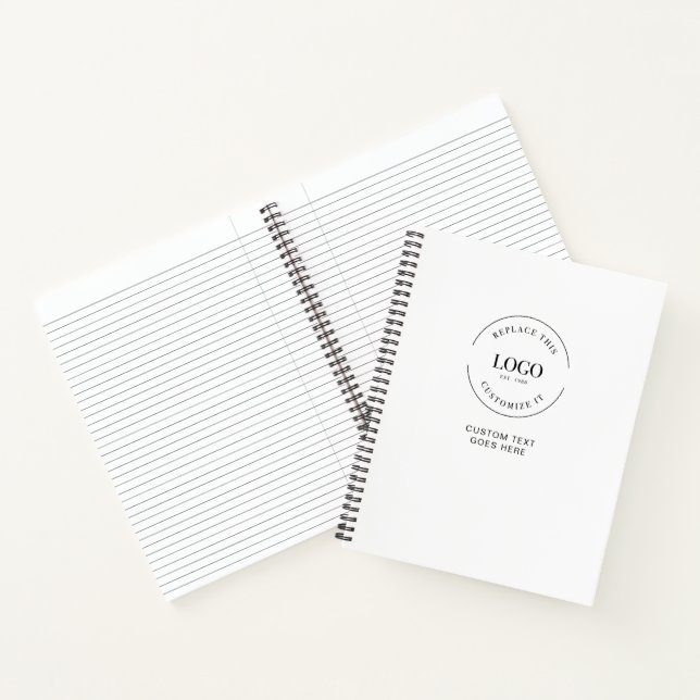 Simple Logo website Text QR CODE Website Notebook (Inside)