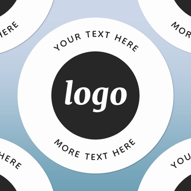 Simple Logo With Text Business (Simple logo with text promotional business label)