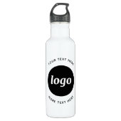 Simple Logo With Text Business 710 Ml Water Bottle (Front)