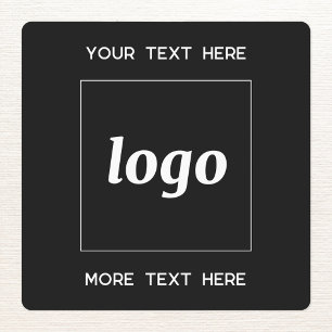 Simple Logo With Text Business Black