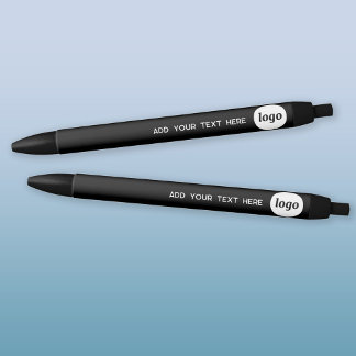 Simple Logo With Text Business Black Ink Pen