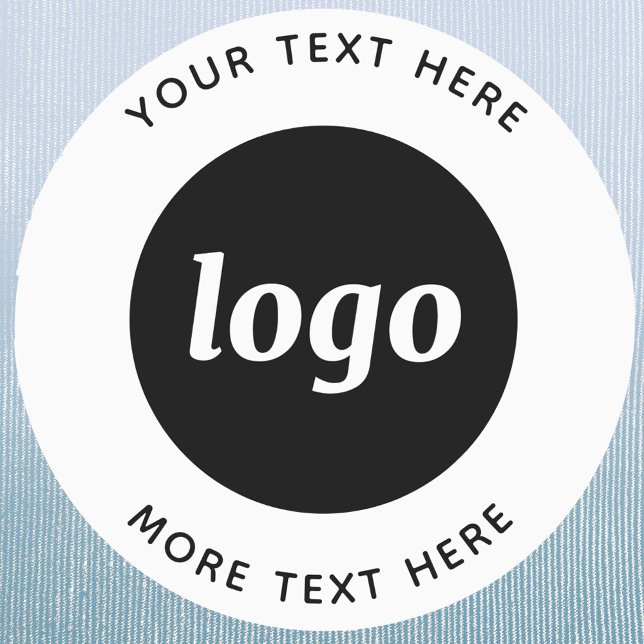 Simple Logo With Text Business Clothing (Logo with text business promotional clothing label)