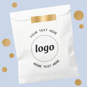 Simple Logo With Text Business Favour Bags