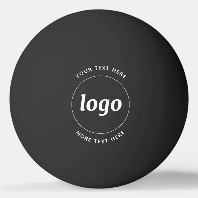 Simple Logo With Text Business Ping Pong Ball (Front)