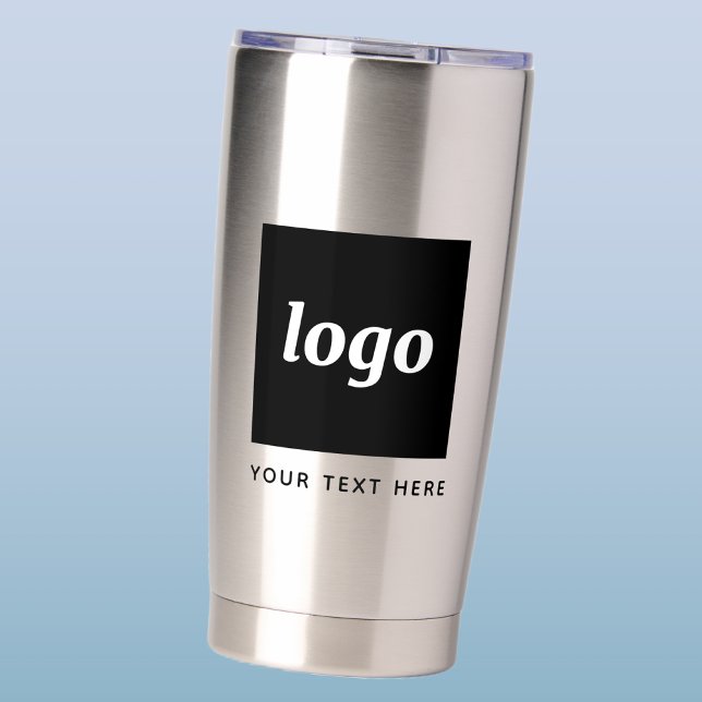 Simple Logo With Text Business Promotional Insulated Tumbler (Logo with text business promotional thermal tumbler)