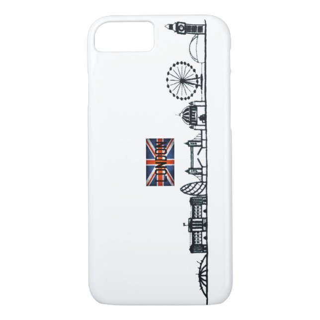 SIMPLE LONDON LANDMARK ILLUSTRATION DESIGN Case-Mate iPhone CASE (Back)
