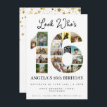 simple look who's 16 Photo Collage teen birthday Invitation<br><div class="desc">Invite loved ones to celebrate a special milestone with our 16th Birthday Photo Collage Invitation from The Arty Apples. Perfect for a grandmother,  grandfather,  husband,  wife,  or any special person's milestone birthday,  this invitation features a beautiful collage of cherished photos in a simple yet elegant design</div>