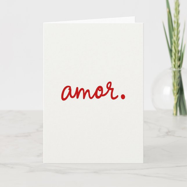 Simple Love Amor Card (Front)