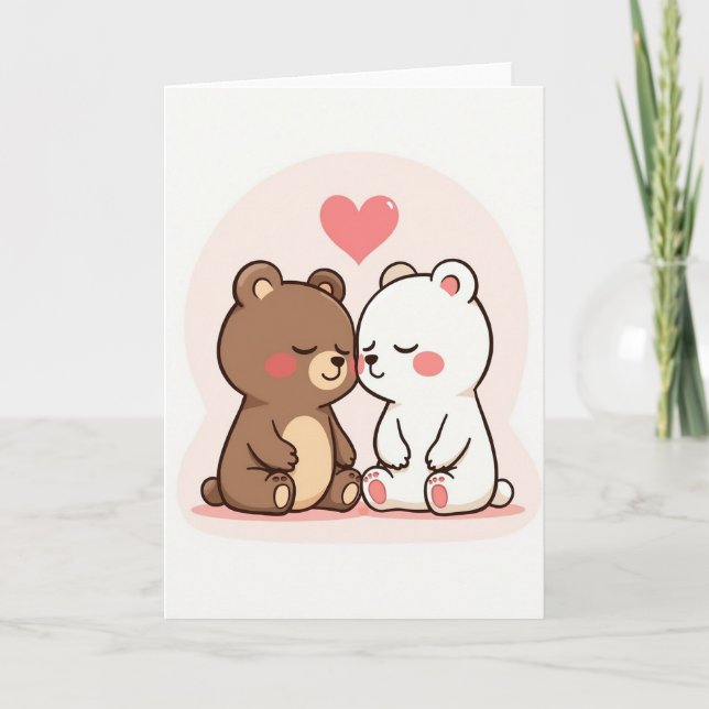 Simple Love Bears Card (Front)