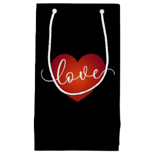Simple Love Calligraphy Valentine   Gift Bag