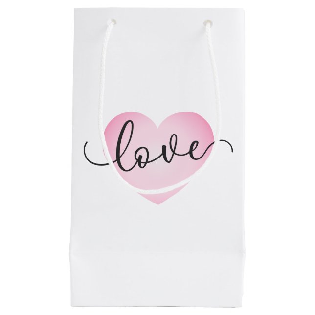 Simple Love Calligraphy Valentine | Gift Bag (Front)