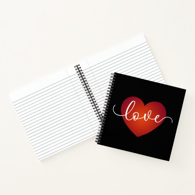 Simple Love Calligraphy Valentine | Notebook (Inside)