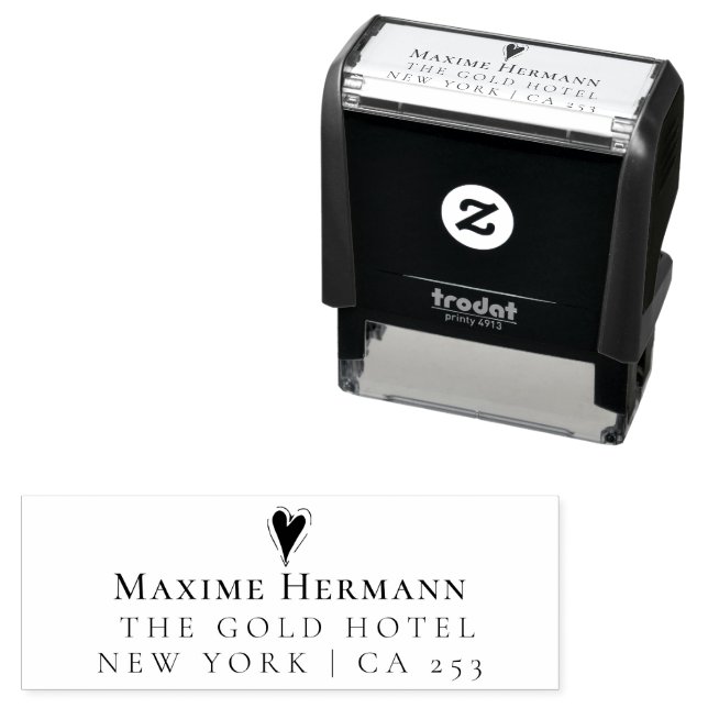 Simple LOVE | Family Name & Return Self-inking Stamp (In Situ)